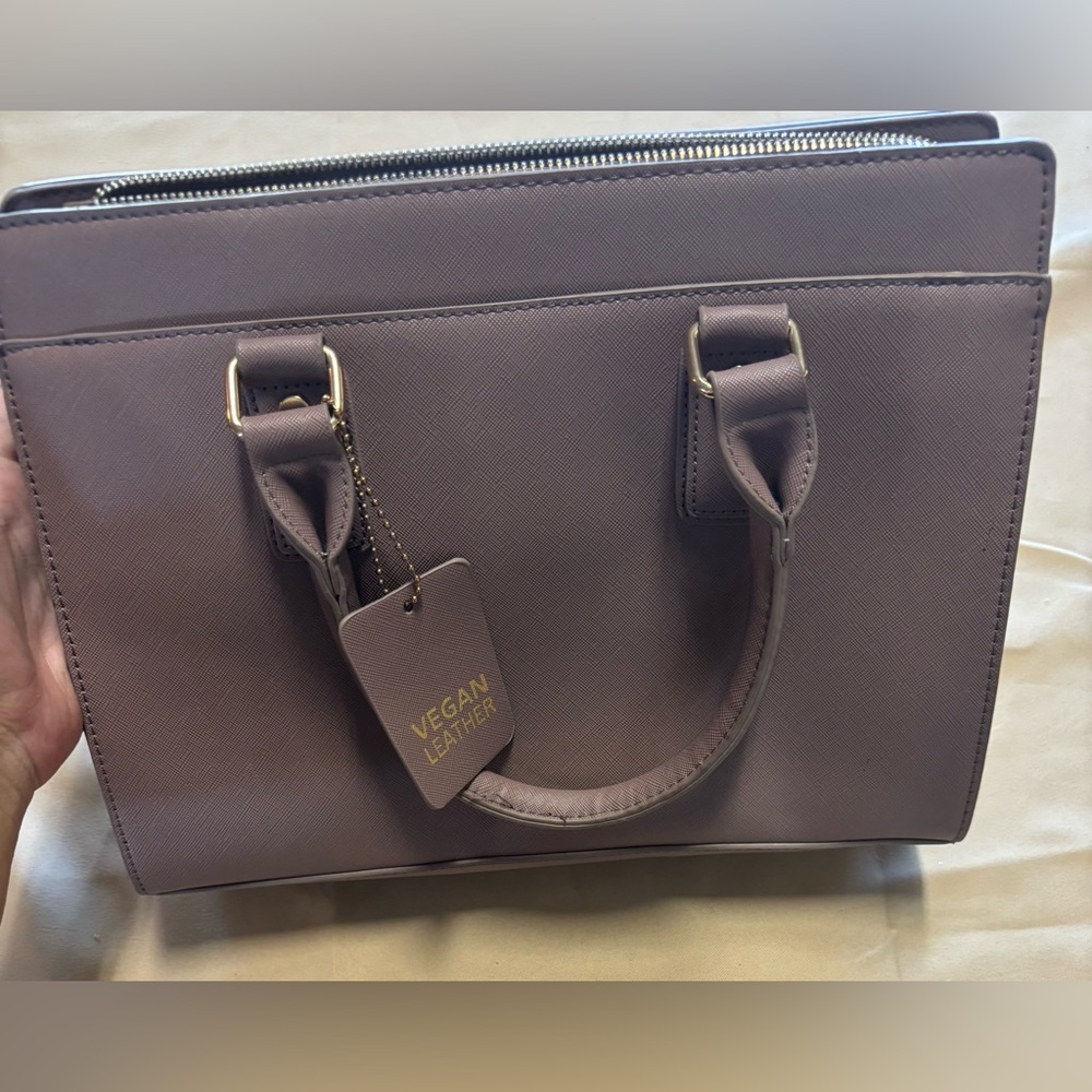 Miztique Mauve Vegan‎ Leather Handbag